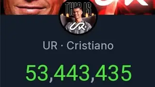 Cristiano Ronaldo YouTube Channel subscriber count