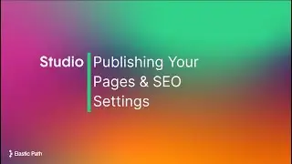 Publishing your pages
