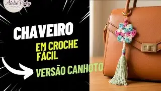 Chaveiro em Crochê- Versão Canhoto