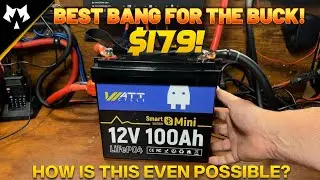 GREAT Budget Battery! - Wattcycle 12v 100ah LifePO4 Mini Bluetooth