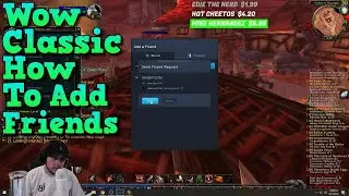 How To Add Friends On Wow Classic & Blizzard Launcher 🔥 World Of Warcraft How To Add Other Players