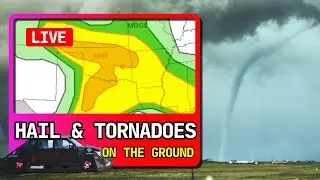 Tornado and Gorilla Hail Chase in Texas/OK