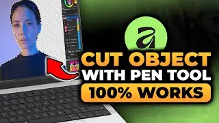 How To Cut Object With Pen Tool in Affinity Photo (FAST & EASY) | 100% WORKS | NO Yapping!