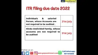 TR Filing Due Date 2022 , Late Fee & Penalty And Interest Applicable, If ITR Filing Date