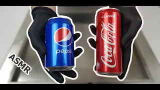 Ice Cream Rolls Coca-Cola & Pepsi | How to make ice cream from Coca-cola & Pepsi | ASMR | No talking
