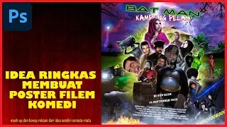 🌟POSTER DIGITAL - BATMAN sesat di KAMPUNG PELAM - berat nanang -Sequal Dark Comedy
