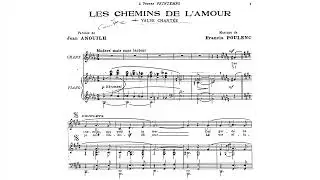 Francis Poulenc: Les chemins de l'amour (FP 106-IA) [Score Video]