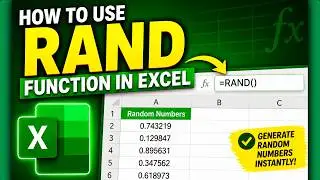 How to Use Rand Function in Excel