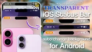 iOS Transparent Notification/Status Bar on Android (automatic change background)