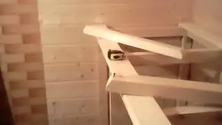 Как зделать полки в бане
