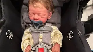 Reactions to mom taking 3 kids out on her own with a fake realistic silicone reborn baby