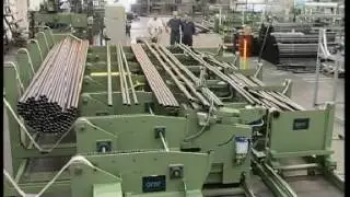 Линия для резки двух труб одновременно