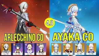 Arlecchino C0 & Ayaka C0 Spiral AByss Floor 12 Genshin Impact