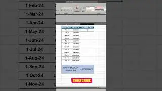 TWO USEFUL DATE RELATED EXCEL TRICK. #excel #formula #exceltips