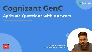 Cognizant GenC Aptitude Questions with Answers 2022