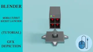 Mobile Turret Rocket Launcher Part 2 | Blender Tutorial