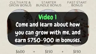 Cultivate & Grow Bonuses Video 1