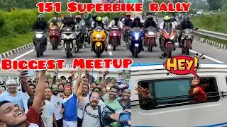 First time on YouTube 151 Superbike in independence Day ride rally 🙂 | Meetup |