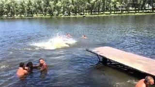 Прыжок в даль, Прыжки в воду (slow mo)