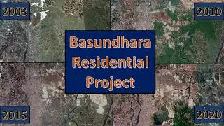 Residential development in Basundhara Residential Area // Timelapse // 2003-2020