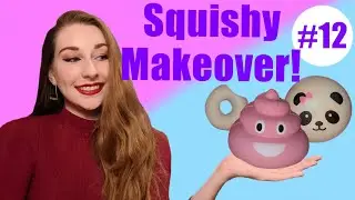 Squishy Makeover! Panda Bun, Donut And A Pink Poo Glued Together With Sprinkles To Make A Cupcake!