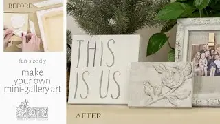 30-SECOND SHORT: DIY Vintage Family Photo Gallery - Perfect Gift for Mother's Day