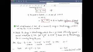 Internal Energy or Heat Change at Constant Volume