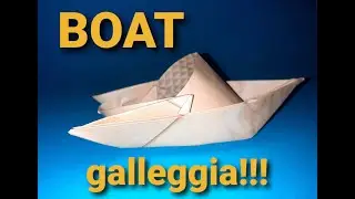 how to make a paper boat - barca di carta - motoscafo di carta - origami step by step tutorial