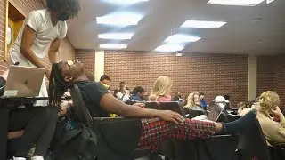 Getting A Massage During A College Lecture Prank!