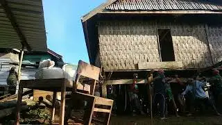 UNIK ‼️😱😱 cara memindahkan rumah/the real menggeser rumah😁😁