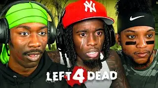 Kai Cenat & BruceDropEmOff & YourRAGE Play Left 4 Dead and Were HILARIOUS..