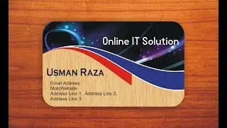 How To Create Business Card In Corel DRAW With Online It Solution|Urdu/Hindi Tutorial|