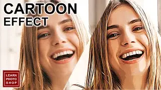 How to make photos into cartoon effect easily in Photoshop | Photoshop Tutorials | Photoshop Actions