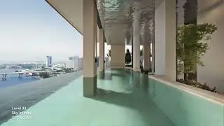 Fly-through video of Aurea (the new residential tower of the former the Golden mile complex)