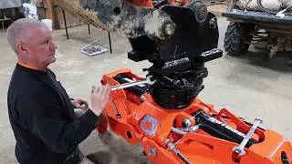 Rotobec mini pc grapple install on Kubota excavator
