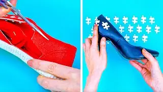 21 ПРОСТОЙ СПОСОБ УЛУЧШИТЬ ОБУВЬ | Классные Лайфхаки для Обуви