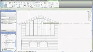 Revit, Project Basics - Curtain Wall Part 5, Moving and Adding Grid Lines, Mullions go with Them