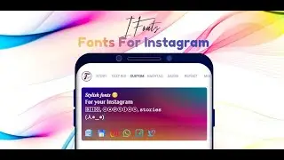 I Fonts - Stylish font generator for instagram story, bio & captions