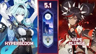 [Genshin Impact - Abyss 5.1] Hyperbloom Eula x Vape Plunge Xinyan