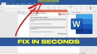 How to Fix Product Activation Failed in MS Word (2024) #howto #productivityhacks