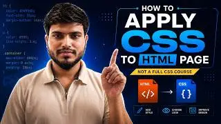 Learn CSS from Scratch #1 | What is CSS & How to Apply It to HTML