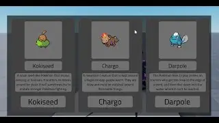 Fan-Made Pokemon Showcase 1 (Roblox Studio)