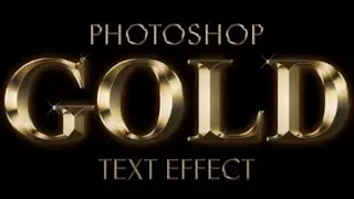 How to Make Gold Text in Photoshop | 3D Metallic Gold Text Effects