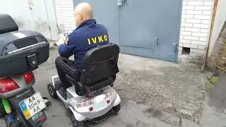 Тест драйв інвалідного скутера Кед-34, після ремонту двигуна @ivkocomua