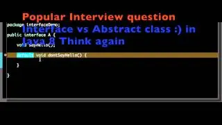 interface default methods in java8