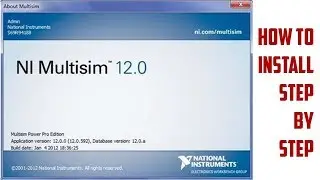 How to Install Step by Step in Multisim & Ultiboard (Circuit Design Suite) PowerPro 12.0.1