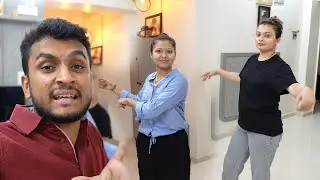મારી સાળી ગરબા રમતા શીખે છે