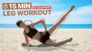 BALLET WORKOUT on the BEACH - Episode #2 - 15 MIN LEG, no Equipment!