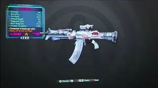 Borderlands 2 E-tech Assualt Rifle (Eridian Weapon)