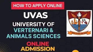 University of Veterinary and Animals sciences Lahore admissions 2022 || How to apply online in UVAS